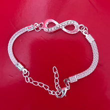 Load image into Gallery viewer, Silver Plated Infinity Bracelet