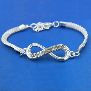 Silver Plated Infinity Bracelet