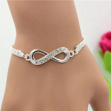 Load image into Gallery viewer, Silver Plated Infinity Bracelet